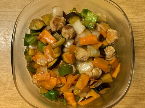 揚げずに簡単♪夏野菜酢豚